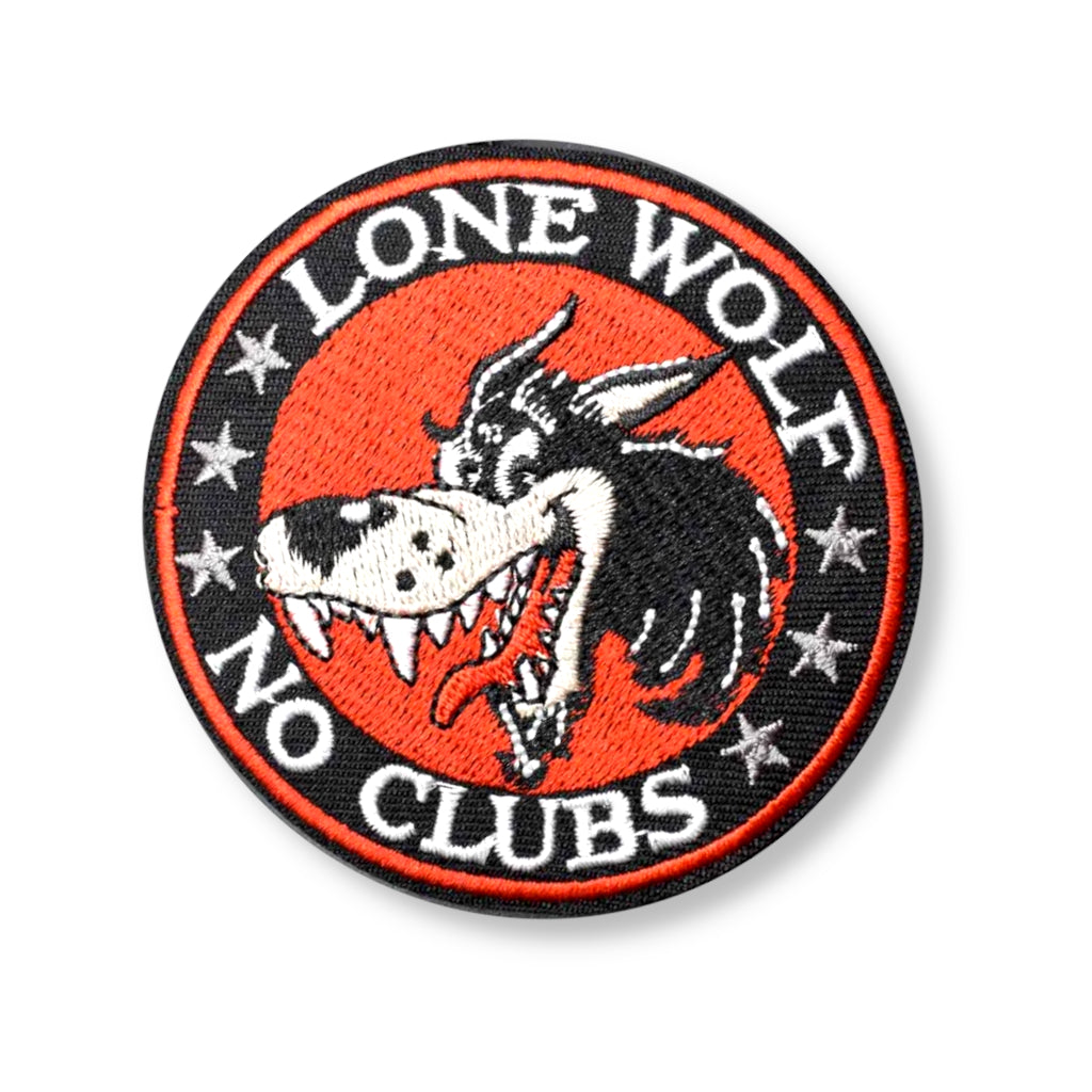 Parche Lone Wolf No Clubs