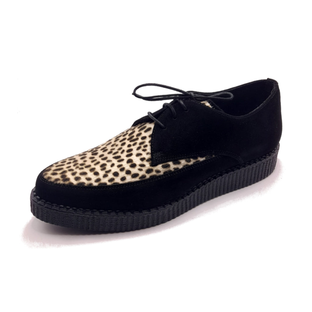 Boogies Rocket Black Suede Leopard