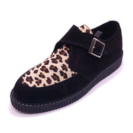 Creepers Rocket Black Suede & Leopard