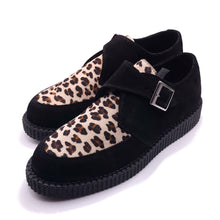 Load image into Gallery viewer, Creepers Rocket Black Suede &amp; Leopard