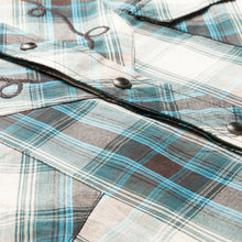 Cargar imagen en el visor de la galería, Camisa Western Jeff Blue