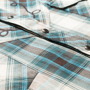 Camisa Western Jeff Blue