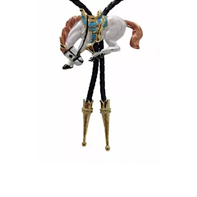 Lazo Western White Horse