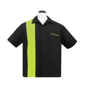 Bolera Poplin Single Panel in Black/Lime Green