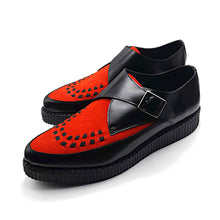 Cargar imagen en el visor de la galería, Boogies Rocket Black &amp; Red Suede