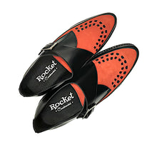Cargar imagen en el visor de la galería, Boogies Rocket Black &amp; Red Suede