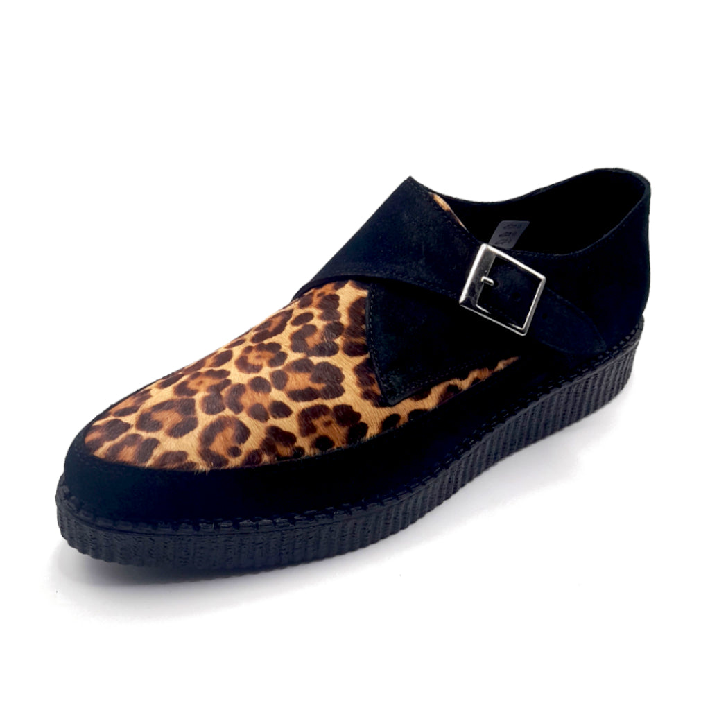 Boogies Rocket Black Suede & Leopard