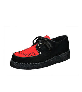 Creepers Single Sole Red Suede
