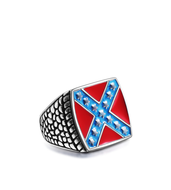 Polychrome Confederate Ring 