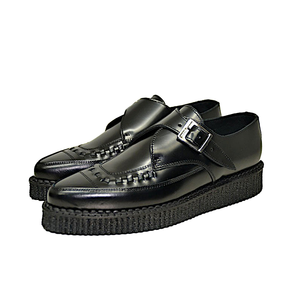 Pointed Creepers Black Leather