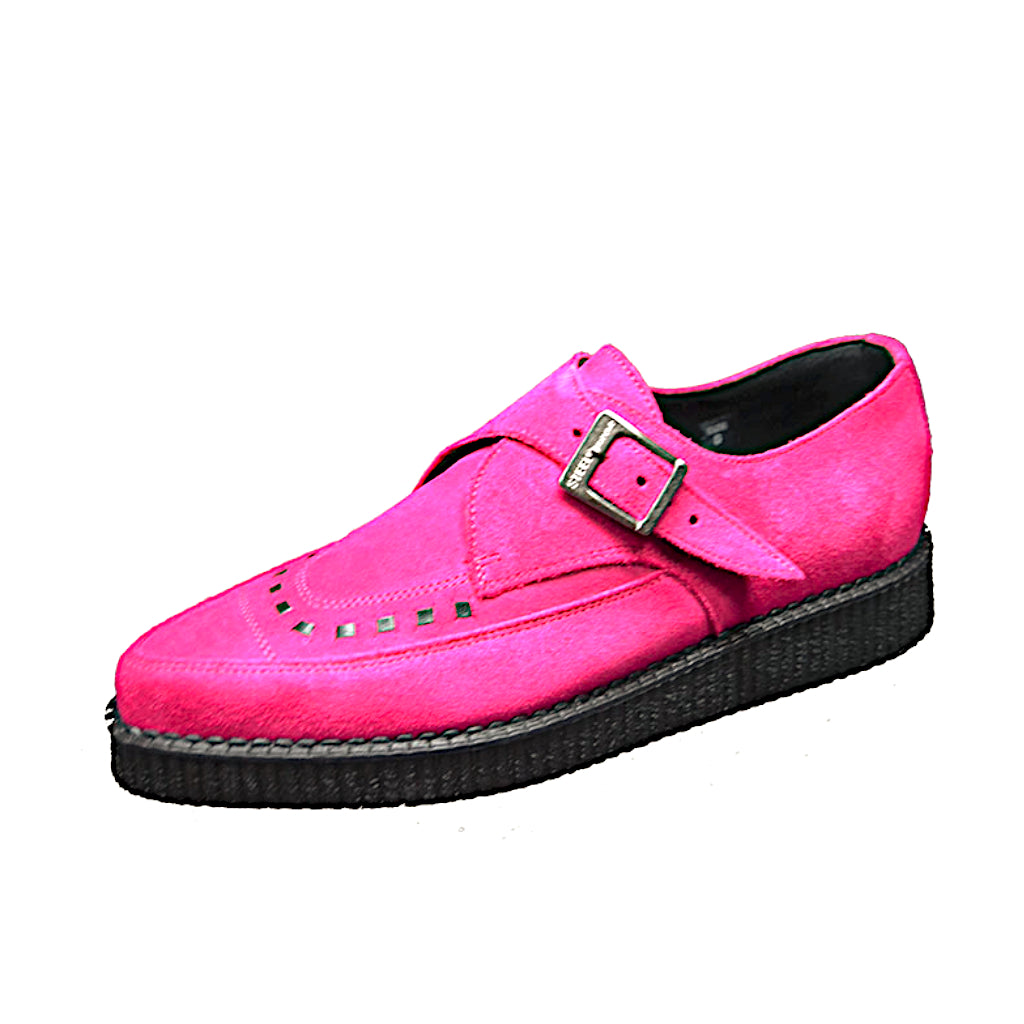 Pointed Creepers Fuxia Suede