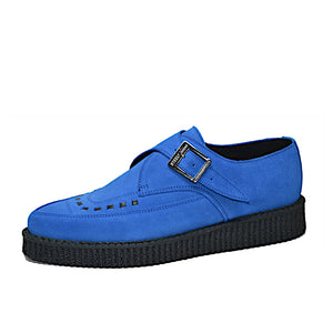 Pointed Creepers Blue Suede Leather