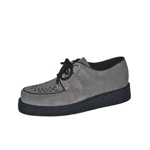 Creepers Grey Suede Leather