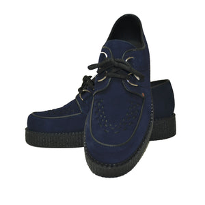 Creepers Navy Blue Suede Leather