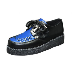 Creepers Black and Blue box Leather