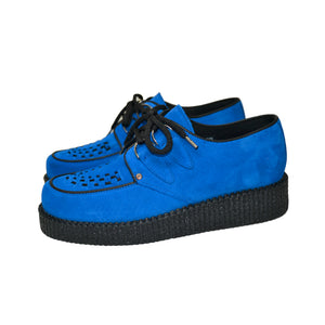 Creepers Blue Suede Leather