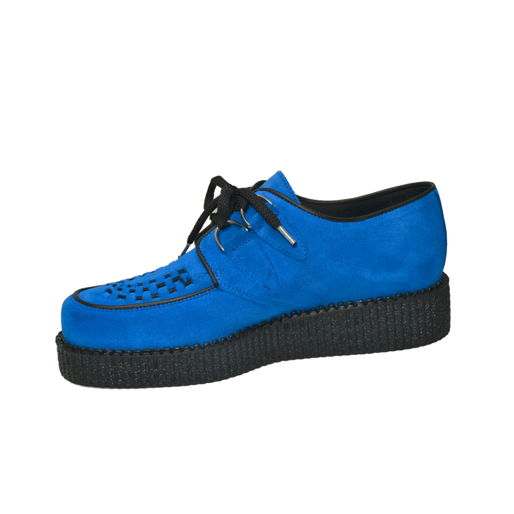Creepers Blue Suede Leather