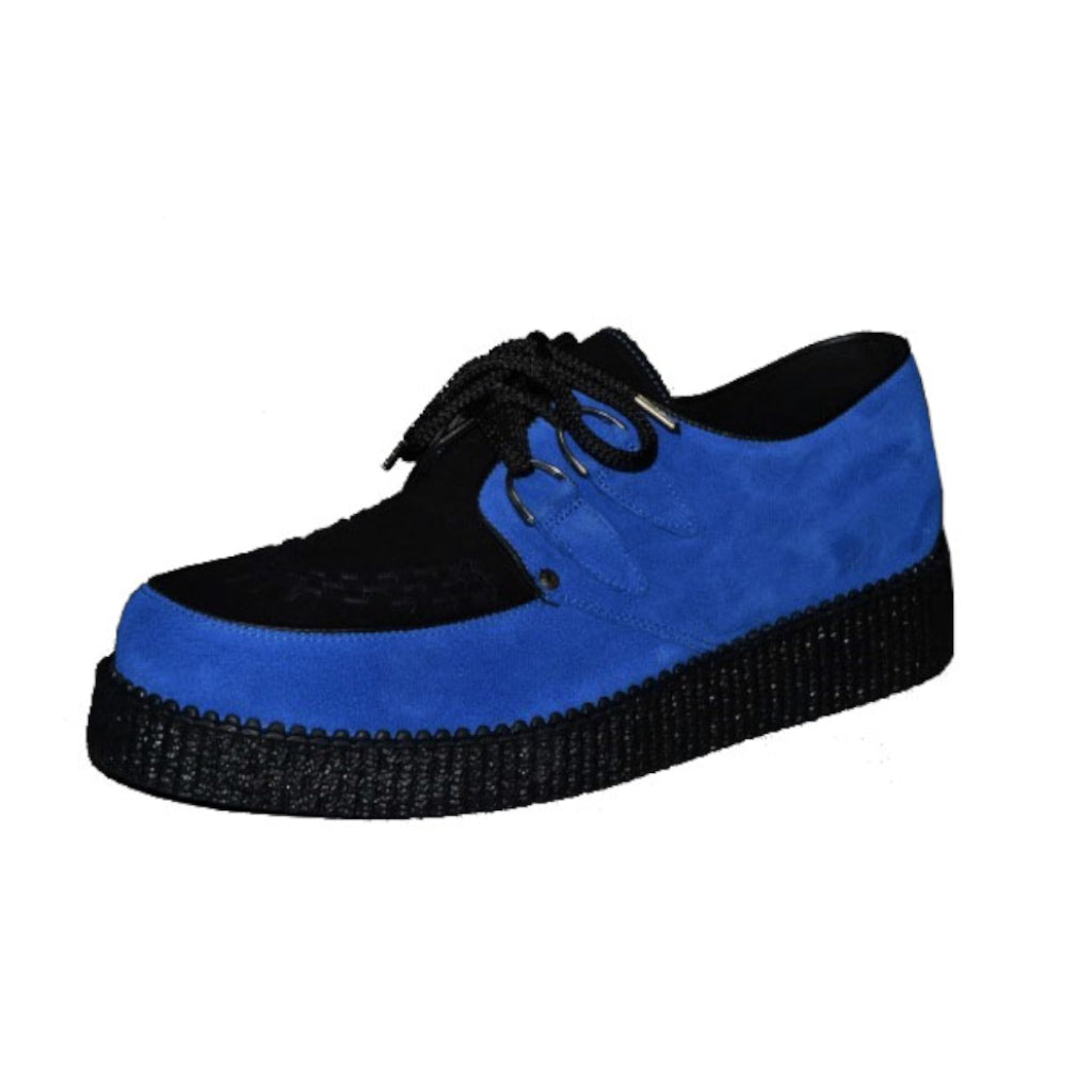 Creepers Blue Suede and Black