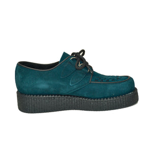 Creepers Petrol Suede Leather