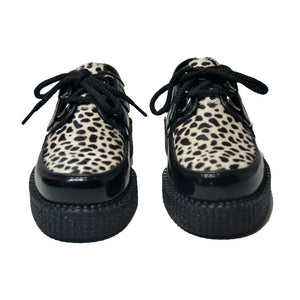 Creepers Black Patent and White Leopard